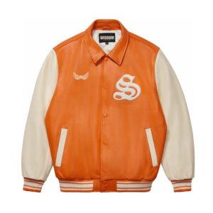 Men Leather Varsity Jacket