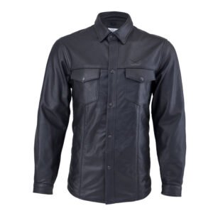 Men Leather Shirt